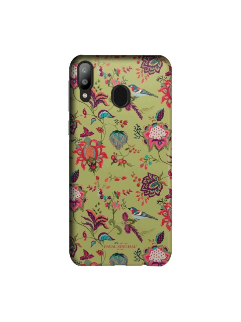 macmerise Olive Green & Pink Payal Singhal Chidiya Sublime Samsung Galaxy M20 Back Case