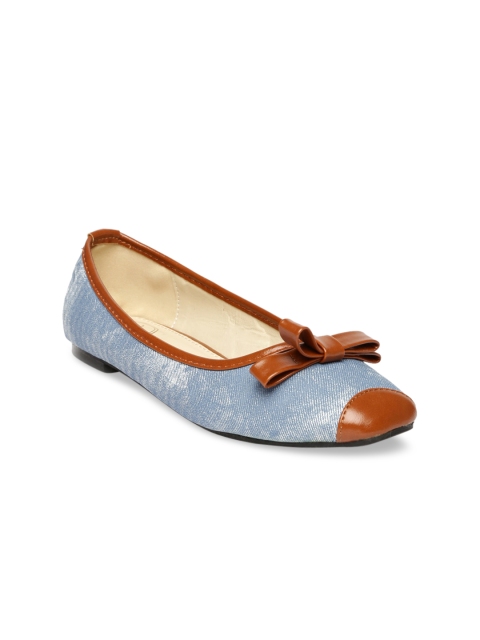 

red pout Women Blue Solid Ballerinas