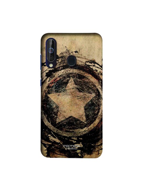 

macmerise Beige & Black Marvel Comics Symbolic Captain Shield Sublime Samsung Galaxy A60 Back Cover