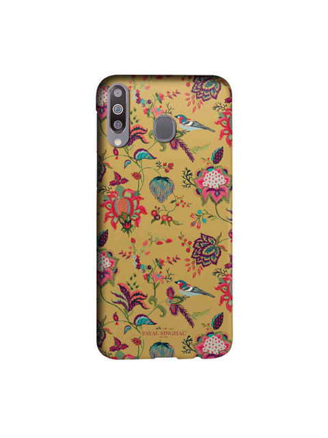 

macmerise Mustard Yellow & Pink Payal Singhal Chidiya Sublime Samsung Galaxy M30 Back Case