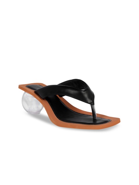 

Sole To Soul Women Black Solid Sandals