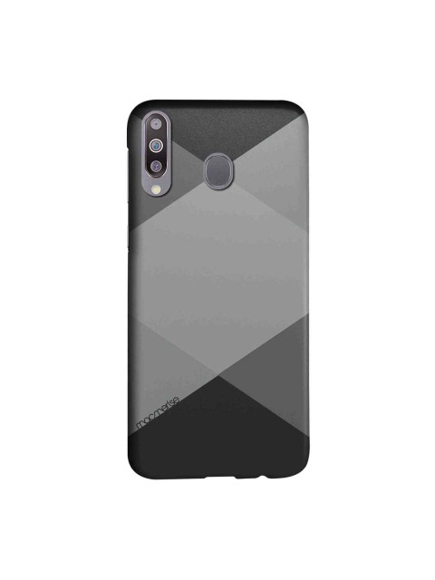 

macmerise Black & Grey Criss Cross Sublime Samsung Galaxy M30 Back Case