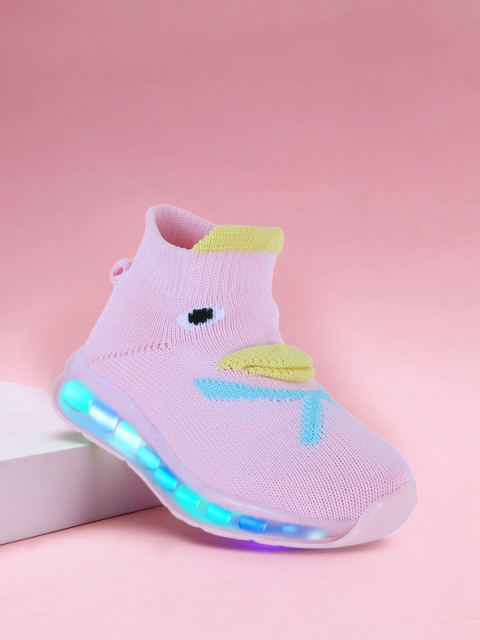 

PASSION PETALS Girls Pink Slip-On LED Sneakers