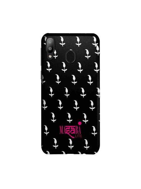 

macmerise Black & White Masaba Leaf Motif Sublime Samsung Galaxy M20 Back Case