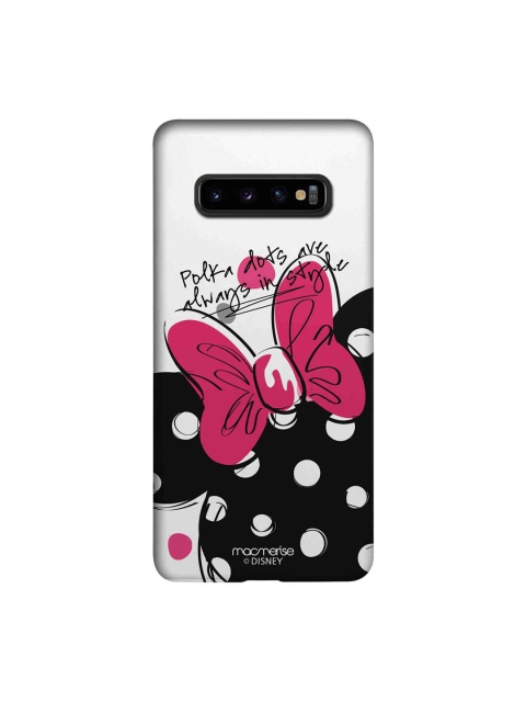 

macmerise Unisex Multiamacmerise White & Black Disney Polka Minnie Sublime Samsung Galaxy S10 Plus Back Case