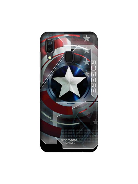 

macmerise Grey & Red Marvel Comics Captain America Rogers Sublime Samsung Galaxy A30 Back Case