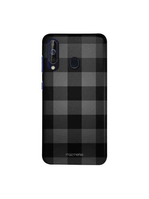 

macmerise Black & Grey Checkmate Sublime Samsung Galaxy A60 Back Cover