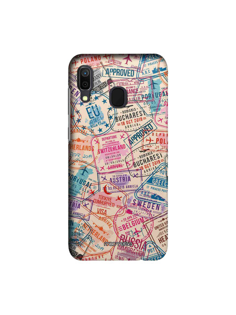 

macmerise Multicoloured Immigration Stamps Illustrations Sublime Samsung Galaxy A30 Case, Multi