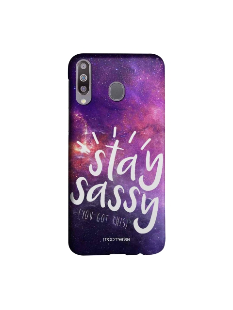 

macmerise Purple & White Stay Sassy Sublime Samsung Galaxy M30 Back Case