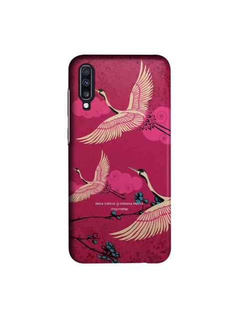 

macmerise Pink & Yellow Flying Flamingoes Samsung Galaxy A70 Back Case