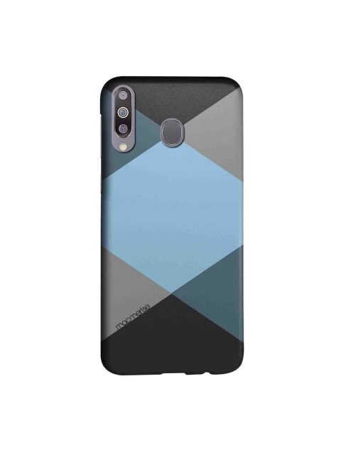 

macmerise Black & Blue Criss Cross Blugrey Sublime Samsung Galaxy M30 Back Case