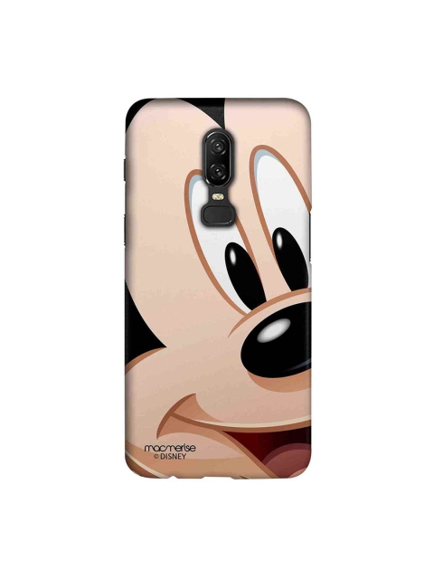 

macmerise Beige & Black Disney Zoom Up Mickey Sublime OnePlus 6 Back Cover