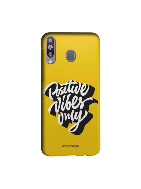 

macmerise Yellow & White Positive Vibes Only Sublime Samsung Galaxy M30 Back Cover