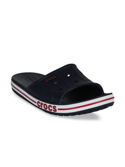 

Crocs Adult Navy Blue Solid Sliders