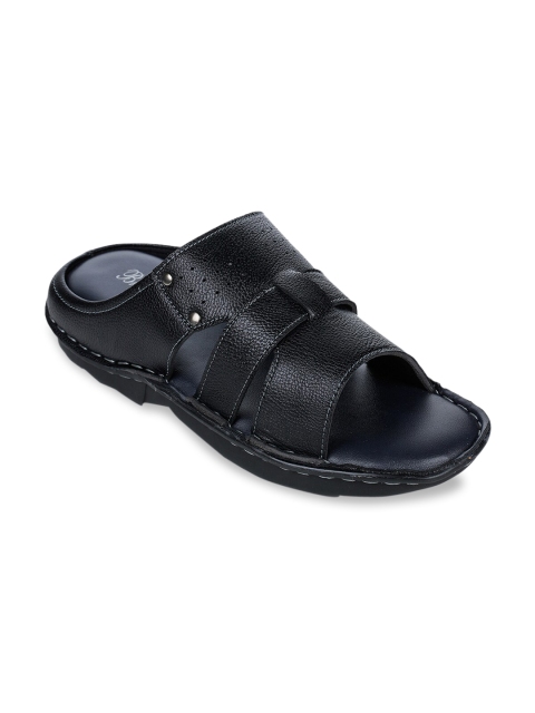 

Bruno Manetti Men Black Comfort Sandals