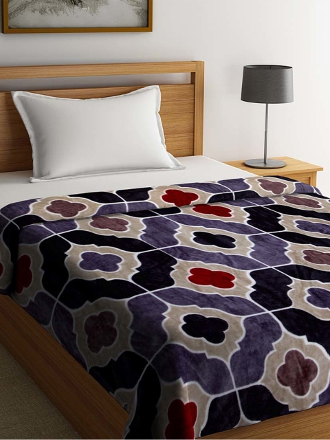 

Portico New York Multicoloured Ethnic Motifs AC Room 110 GSM Single Bed Blanket, Multi