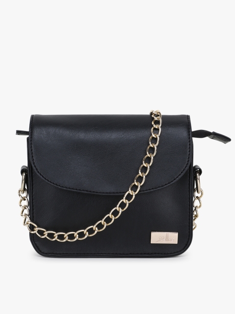 

yelloe Black Solid Sling Bag