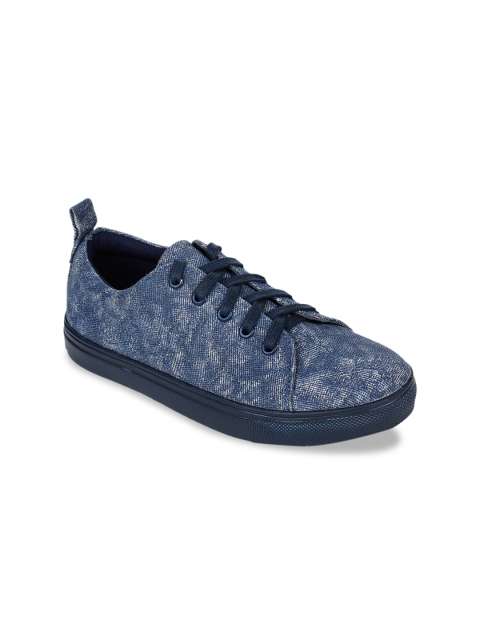 

Bruno Manetti Women Navy Blue Printed Sneakers