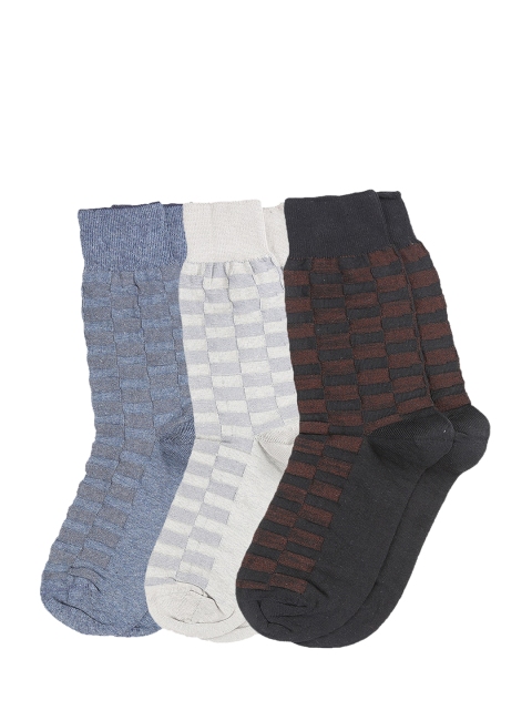 

Dollar Men Pack Of 3 Assorted Ankle-Length Socks