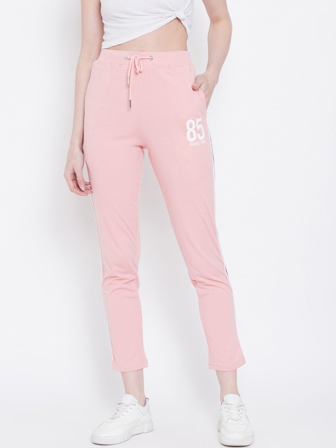 

METTLE Women Pink Solid Track Pants