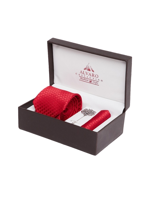 

Alvaro Castagnino Men Red Accessory Gift Set