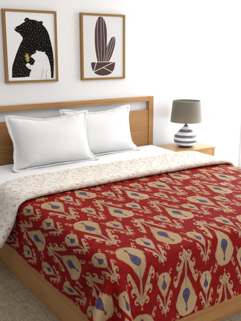 

Portico New York Multicoloured Floral AC Room 110 GSM Double Bed Dohar, Multi