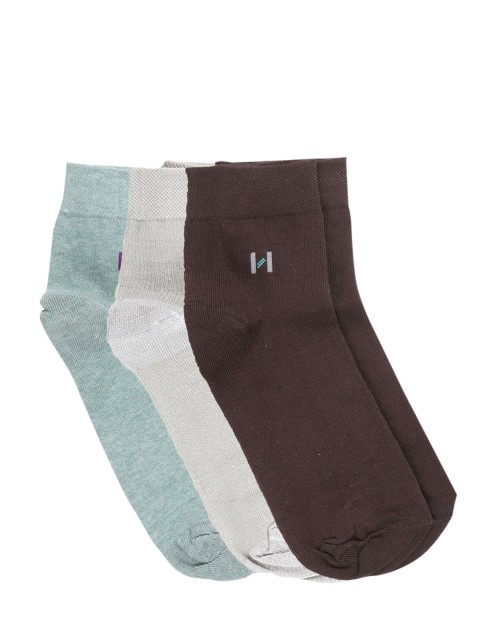 

Dollar Men Pack Of 3 Assorted Ankle-Length Socks