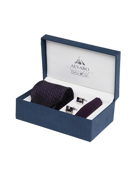 

Alvaro Castagnino Men Purple Accessory Gift Set