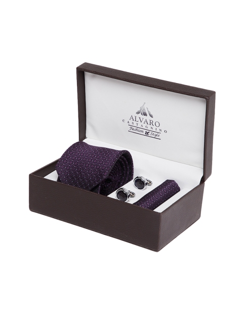 

Alvaro Castagnino Men Purple Accessory Gift Set