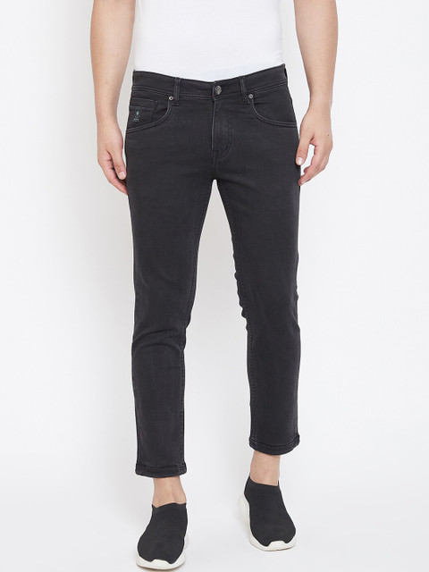 

American Archer Men Black Tapered Fit Low-Rise Clean Look Jeans