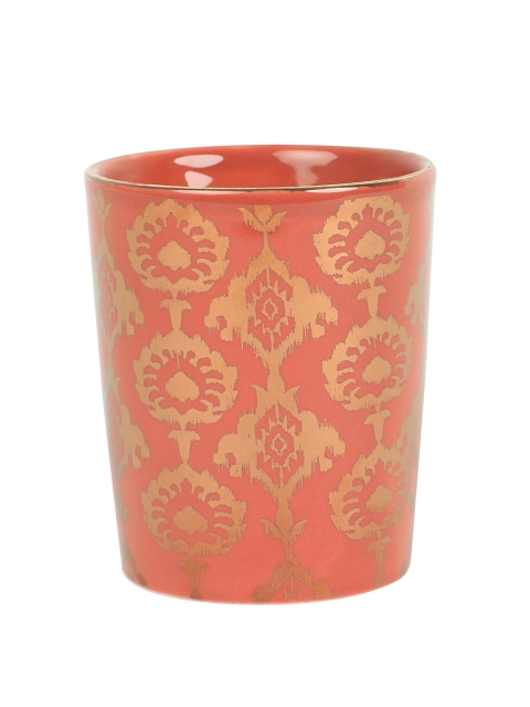 

Chumbak Brown Floral Blooms Printed Porcelain Glass