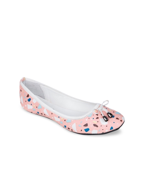 

Bruno Manetti Women Pink Printed Ballerinas
