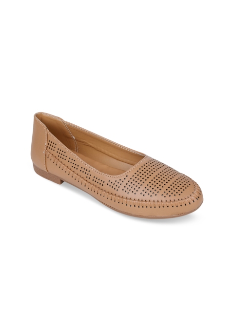 

Bruno Manetti Women Beige Solid Ballerinas