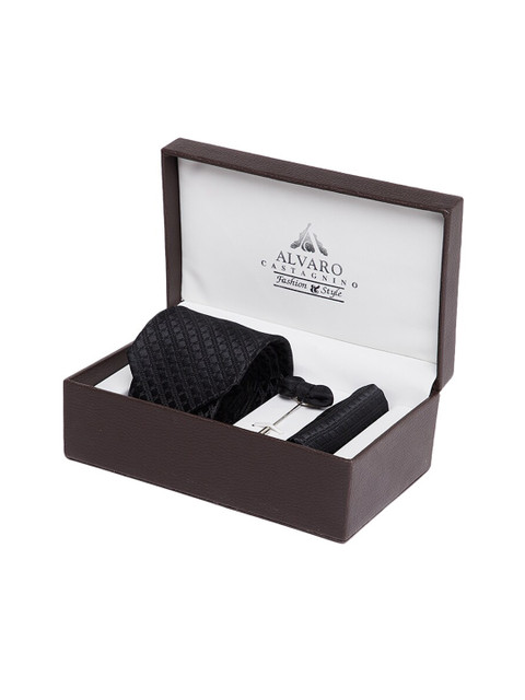 

Alvaro Castagnino Men Black Accessory Gift Set