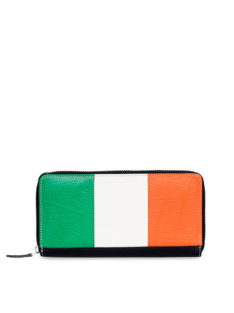 

Justanned Women Multicoloured Solid Zip Leather Around Wallet, Multi
