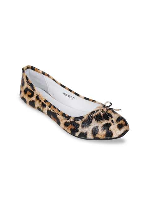 

Bruno Manetti Women Multicoloured Animal Print Ballerinas With Bow, Multi