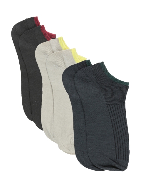 

Dollar Men Pack Of 3 Ankle-Length Socks, Grey