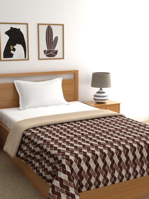 

Portico New York Multicoloured Geometric AC Room 110 GSM Single Bed Dohar, Multi