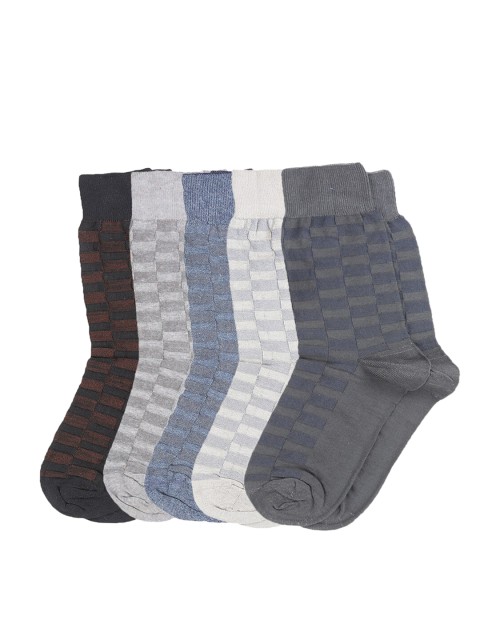 

Dollar Men Pack of 5 Assorted Calf-Length Socks