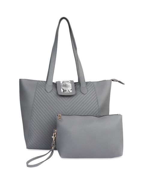 

LEGAL BRIBE Grey Solid Shoulder Bag