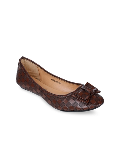 

Bruno Manetti Women Brown Textured Ballerinas