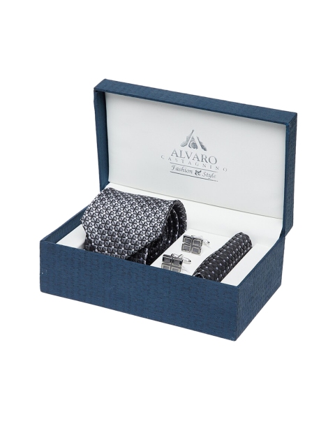 

Alvaro Castagnino Men Black & Grey Accessory Gift Set