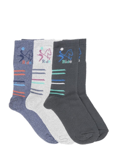 

Dollar Men Pack of 3 Calf-Length Socks, Grey