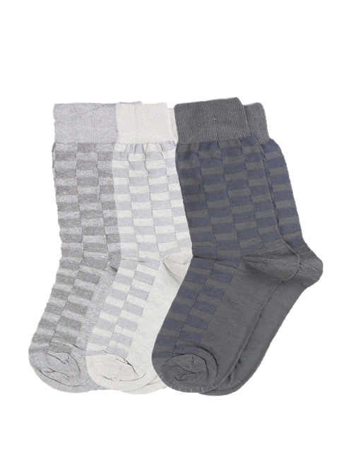 

Dollar Men Pack of 3 Calf-Length Socks, Grey