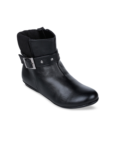 

Bruno Manetti Women Black Flat Boots