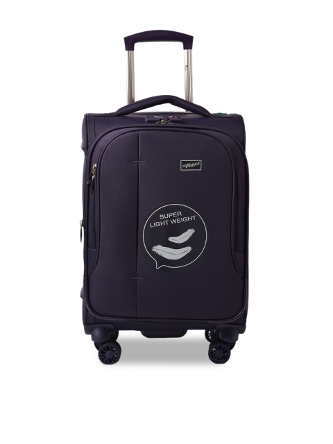 

F Gear Unisex Purple Solid Soft-Sided Medium Trolley Bag