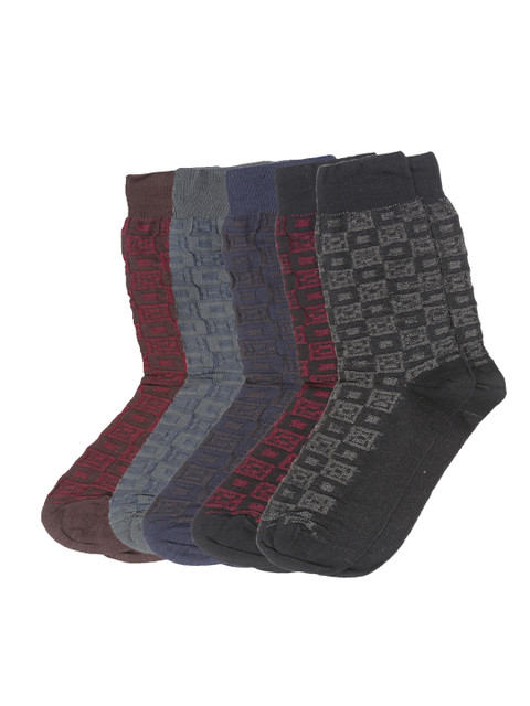 

Dollar Men Pack of 5 Assorted Calf-Length Socks
