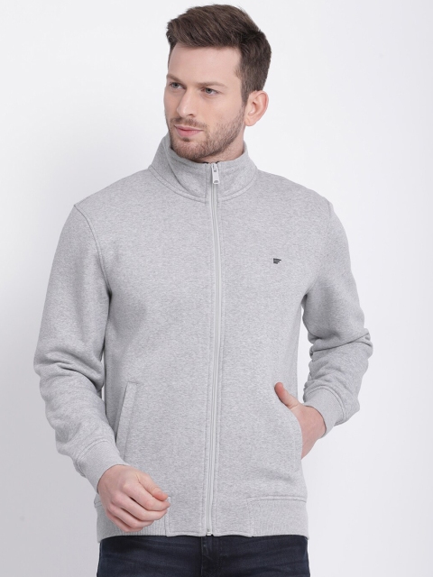 

t-base Men Grey Solid Sweatshirt