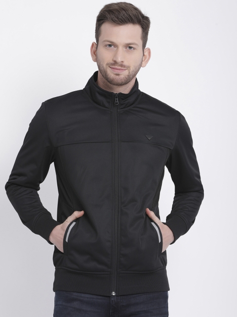 

t-base Men Black Solid Sweatshirt