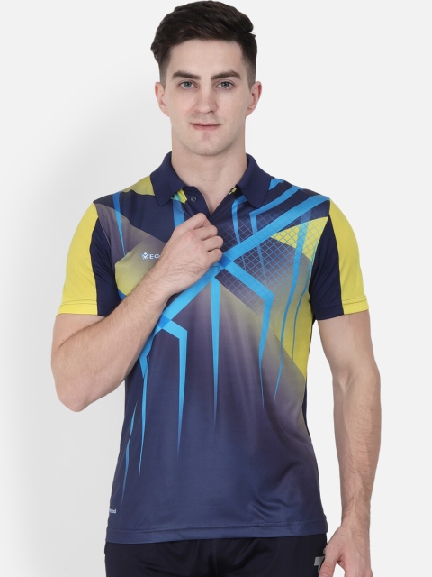 

VEGA Men Multicoloured Graphic Print Polo Collar T-shirt, Multi